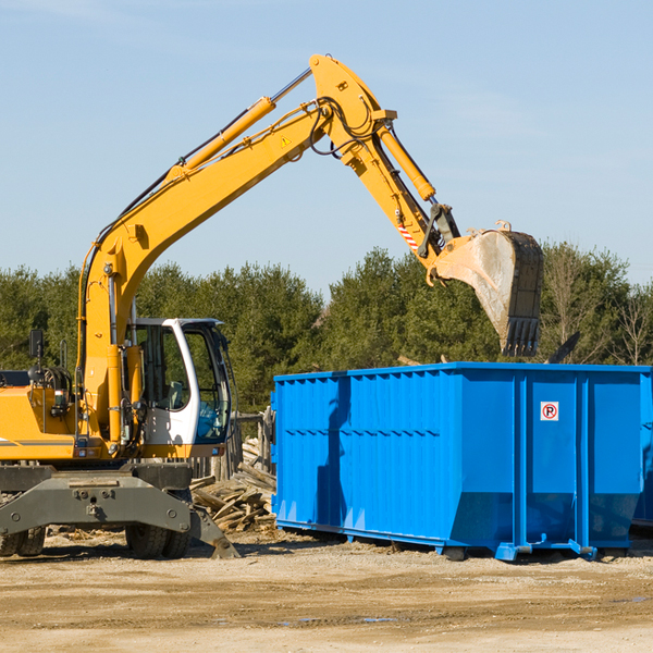 what size residential dumpster rentals are available in Paloma